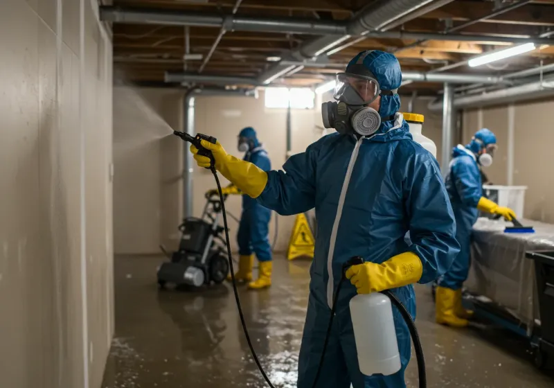 Basement Sanitization and Antimicrobial Treatment process in Archer County, TX